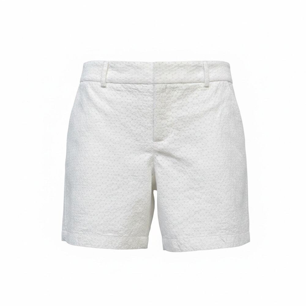 Talbots White Eyelet Shorts Womens Size 10 NWT Summer Classic Preppy